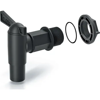 Sud Prosperplast Kohoutek k sudu na dešťovou vodu CANTAP 2 - barva: černá