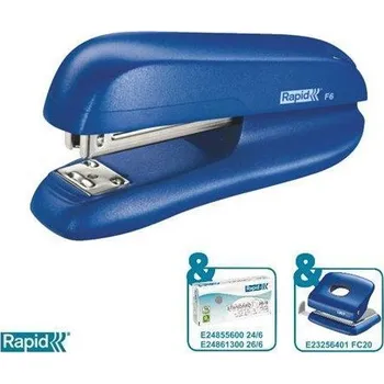 rapid Sešívačka F6, modrá, malá, 20 listů, RAPID 400356