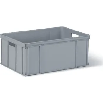 Přepravka na jídlo Přepravka na maso 250 HDPE, 60x40x25,0cm, ORIG. 30kg, šedá