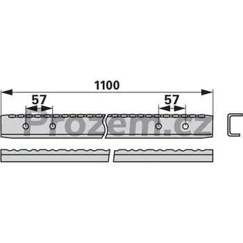 Lišta karosérie Lišta dopravníku pro Case IH, 118271A1