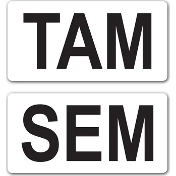 oboustranná samolepka TAM/SEM (semtamka)