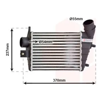 Chladič motoru Chladič turba VAN WEZEL 01004085