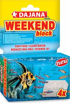 Krmivo pro rybičky DAJANA PET Weekend block 4 ks