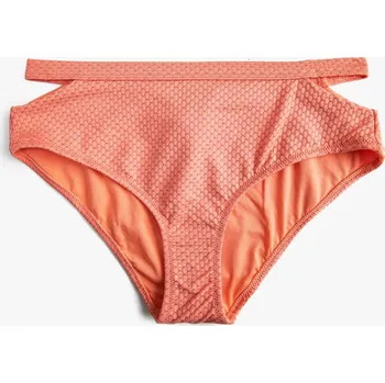 Dámské plavky Koton Texturovaný spodní díl bikin s okénkem Koton růžová | červená 2135164