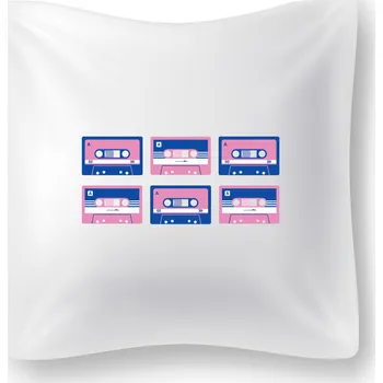 Dekorativní polštářek Polštářek - Retro kazety