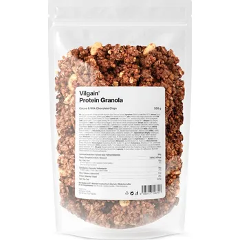 Sportovní výživa Vilgain Protein Granola – Kakao a mléčná čokoláda 350 g