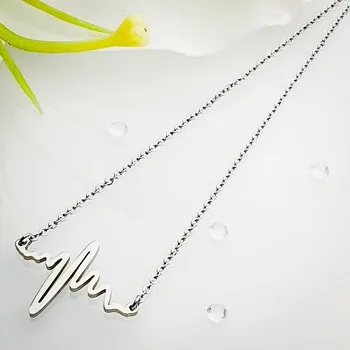 Řetízek Dámský ocelový řetízek - ekg