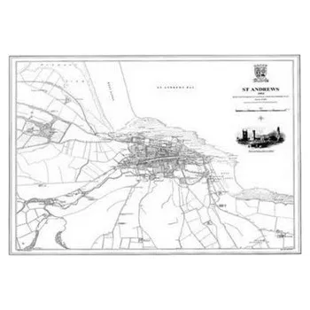 Cestování St Andrews 1854 Map - Peter Caddick-Adams