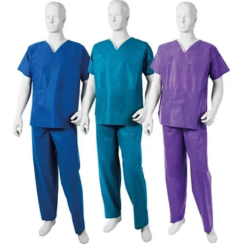 Zdravotnický oděv Opero jednorázový chirurgický set tunika + kalhoty SMS, růžový, vel. XXL