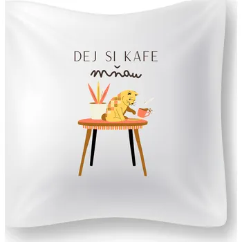 Dekorativní polštářek Polštářek - Dej si kafe