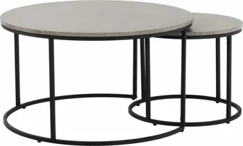 Konferenční stolek Tempo Kondela Iklin beton/černá