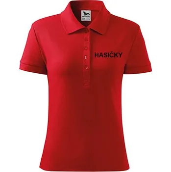 Pánské tričko Dámská polo-košile Hasičky Barva: Červená, Velikost: XXL