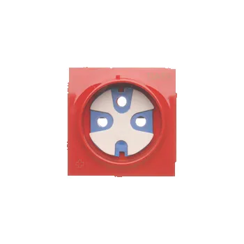 Elektrická zásuvka SIMON 54 DGD1P/AB22 Kryt + klíč pro zásuvku DATA, antibakteriální červená