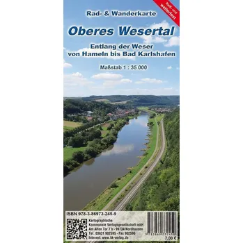 Oberes Wesertal 1:35 000 - KKV Kartographische Kommunale Verlagsgesellschaft mbH