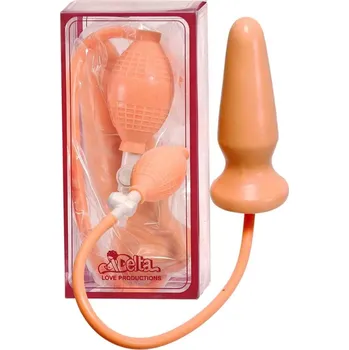 Anální kolík Anální latexový kolík s nafukováním, délka 16,2cm, průměr cca 5,5cm (Nafouknutím zvětší svůj objem. Rozměry před nafouknutím: délka 16,2cm, průměr cca 5,5cm. Je to kvalitní výrobek, nemá vibrační systém, krásný a elegantní darek. Skvělé spojení análne zá