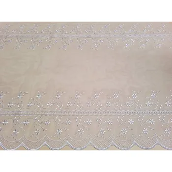 Záclona MANTIS Záclona s výšivkou 521/601 120 cm