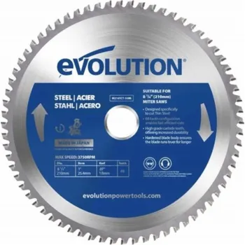 Pilový kotouč Evolution TCT ocelový řezací pilový kotouč 210mm / 50z pro pokosové pily