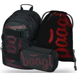 BAAGL SET 3 Skate Red: batoh, penál, sáček