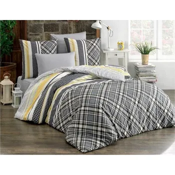 Povlečení Bavlněné povlečení Artemis Hořčicové > 220x200 + 2x 70x90 cm