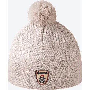 Čepice Pletená Merino čepice KAMA A91 Barva: 112 běžová