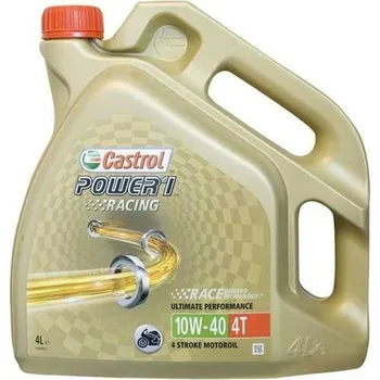 Provozní kapalina Castrol POWER 1 Racing 4T 10W40 4 litry motorového oleje pro motorky HONDA CB 250 FT HORNET rok 96-01