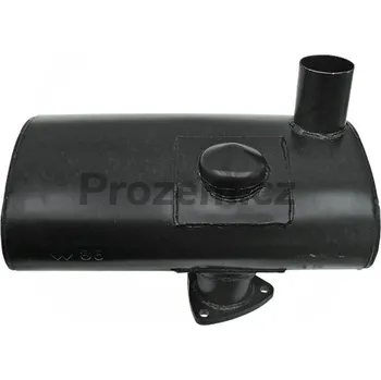 Autodíl Tlumič výfuku, horizontální pro Massey Ferguson, Ø 60 mm, 3388432M2, 3388432M1