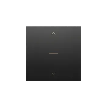 vypínač SIMON DKZW1K/49 kryt pro jednoduchý trojpolohový žaluziový spínač 1-0-2, pro přístroj SZP1KM, černá