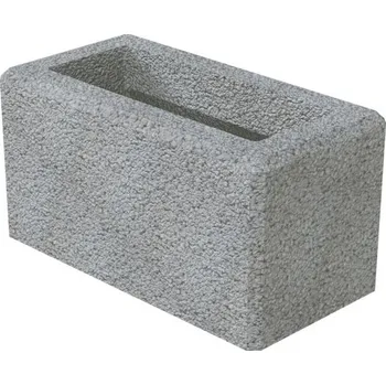 Příslušenství pro plot Betonová plotová tvárnice GARDELOT® průběžná GRL 39/20/20 hrubý povrch cer