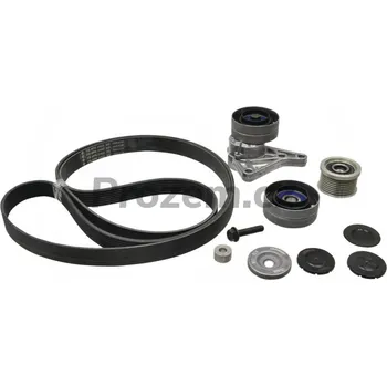 Rozvod motoru Sada kladka (s délkou závitu 12 mm), napínák řemene, napínací kladka a řemen 2455 mm pro John Deere, AL166835, AL156090, AL157596, L155538