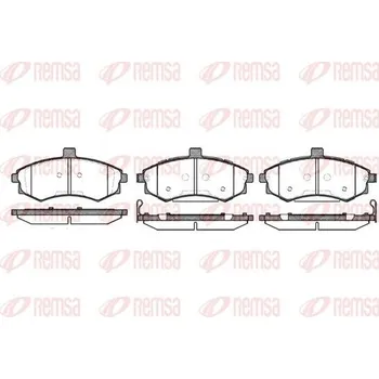 Brzdová destička Sada brzdových destiček, kotoučová brzda REMSA 0893.02