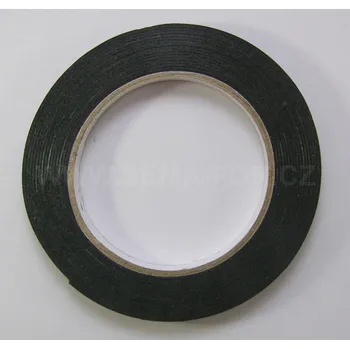 lepící páska oboustranná černá 10mm 5m 1mm