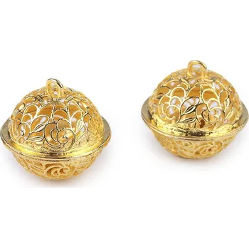 Příze Rolničky filigránové 26mm zlaté (Rolničky 26mm zlaté)