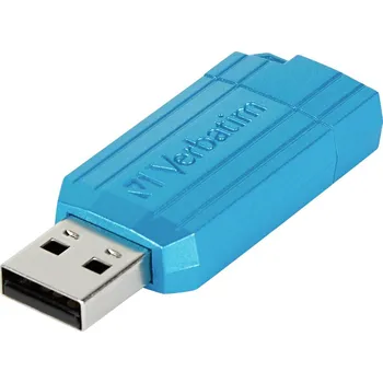 USB flash disk Verbatim USB DRIVE 2.0 PINSTRIPE USB flash disk 64 GB modrá 49961 USB 2.0