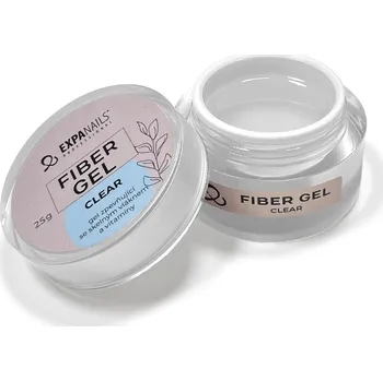 Umělé nehty UV/LED gel Fiber - Clear 15 g - zpevňující