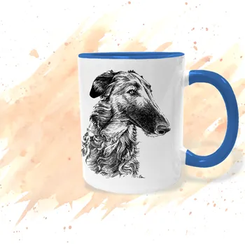 Hrnek - Barzoj Barva: Modrá