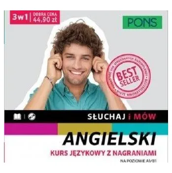 Pakiet: Słuchaj i mów. Angielski 3w1 - Praca zbiorowa