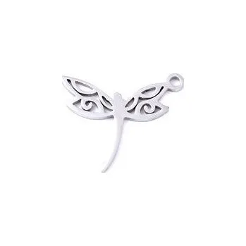 Přívěsek Přívěsek z nerezové oceli - vážka 15,5x19x1 mm