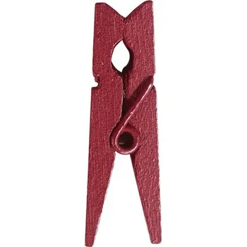 Kolíček na prádlo Santex Dřevěné kolíčky - jednobarevné 24 ks Barva: Burgundy