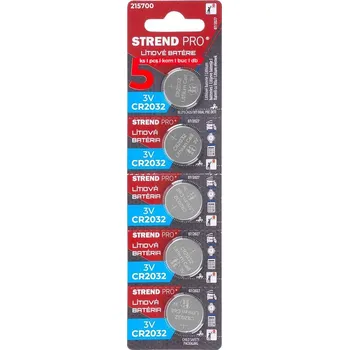 Článková baterie Knoflíková lithiová baterie CR2032, 5ks