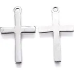 Přívěsek z nerezové oceli - křížek 20,5x12 mm
