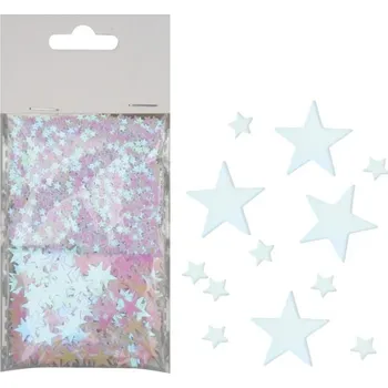 Konfeta Konfety hvězdy duhové, 2 velikosti, 2 x 7 g