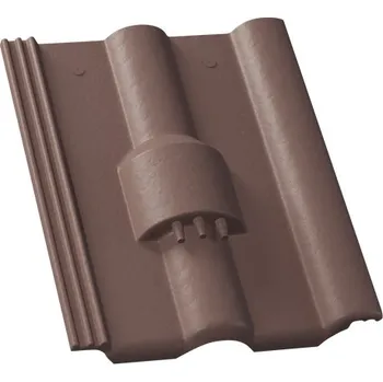 Střešní krytina Střešní taška kabelových prostupů KM BETA betonová krytina Beta - ELEGANT hnědá