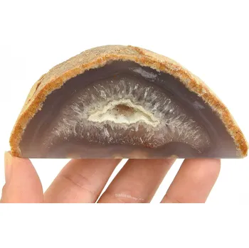 Přírodní kámen Geoda z achátu s dutinkou z Brazílie 221g