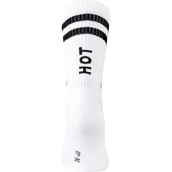 SINGLE vtipné ponožky John Kiss - HOT 41-46 bílá