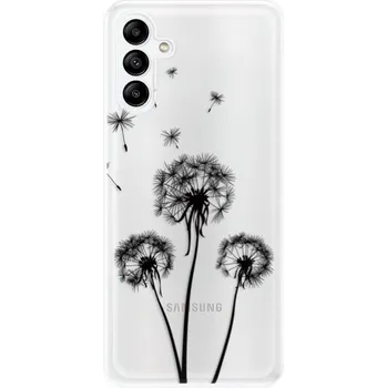 Pouzdro na mobilní telefon Odolné silikonové pouzdro iSaprio - Three Dandelions - black - Samsung Galaxy A04s