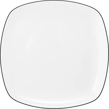 Talíř Pečivový talíř hranatý 17,5 cm LIDO BLACK LINE, černá, Seltmann Weiden
