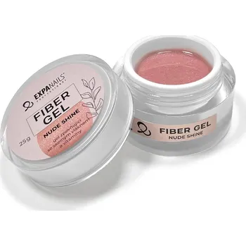 Umělé nehty UV/LED gel Fiber - Nude shine 50 g - zpevňující