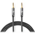 NEDIS PROFIGOLD stereo audio kabel 3,5 mm jack zástrčka - 3,5 mm jack zástrčka bavlna šedý BOX 2m