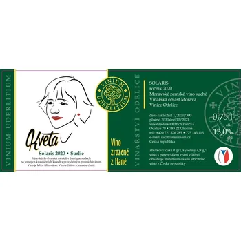 Vinařství Odrlice Květa Solaris 2020 Surlie