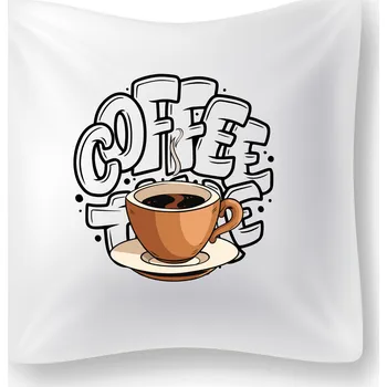 Dekorativní polštářek Polštářek - Coffeee time